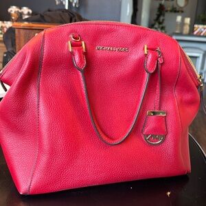 Red Michael Kors Handbag
